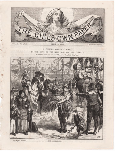 Original antique engraving from The Girl's Own Paper 1888-1890